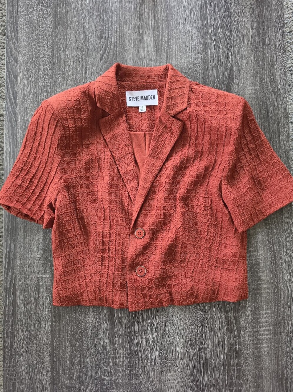 NEW Steve Madden Kimmy Jacket - Cropped Short Sleeve Blazer
